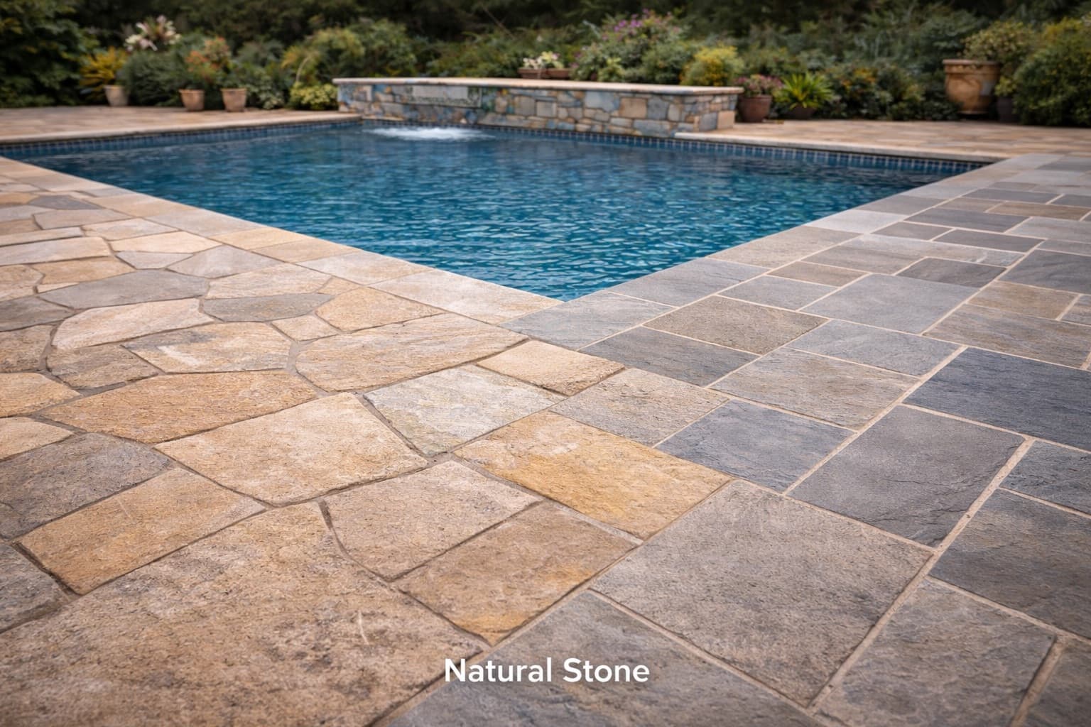 Natural Stone for pool deck