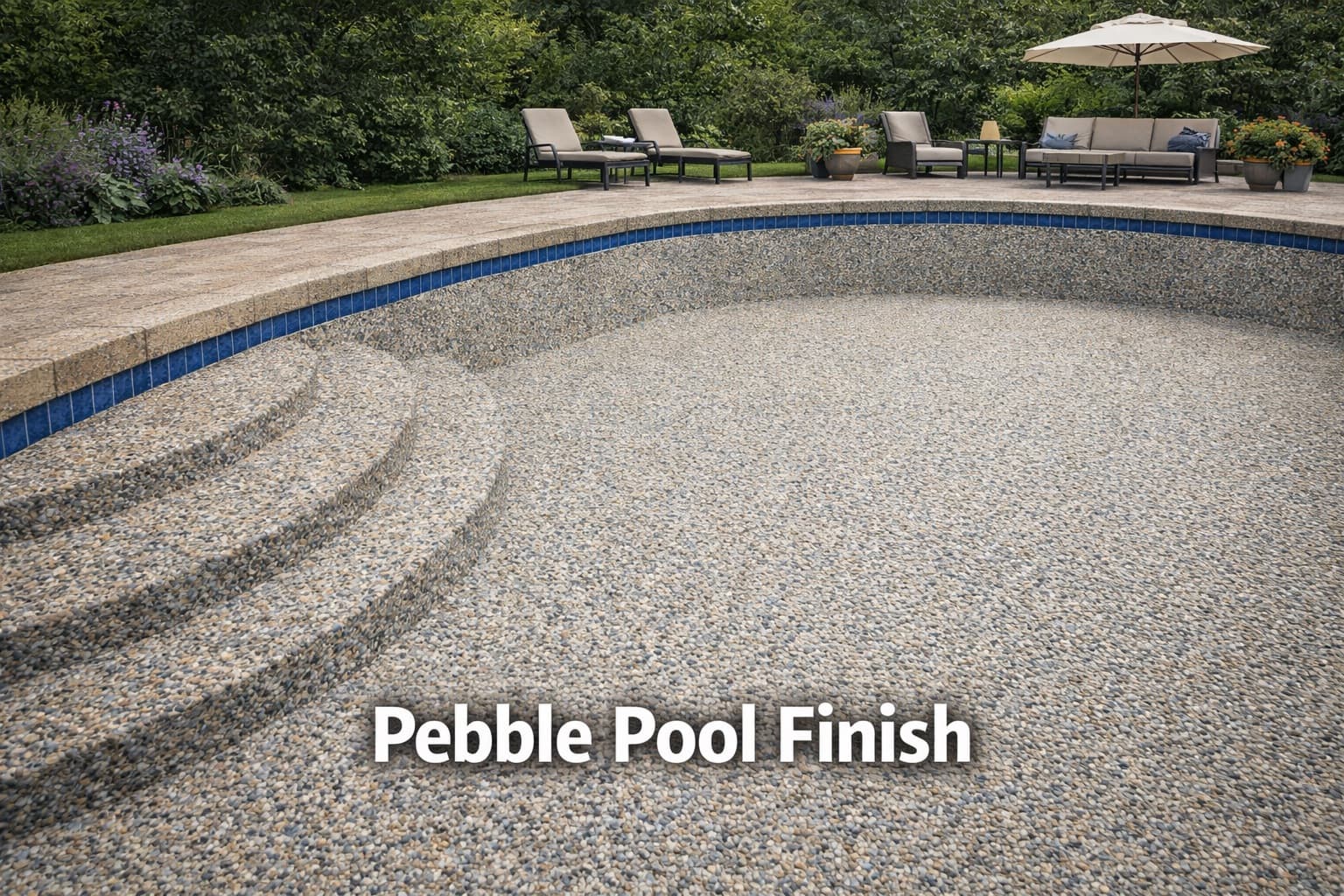 Pebble for pool resurfacing